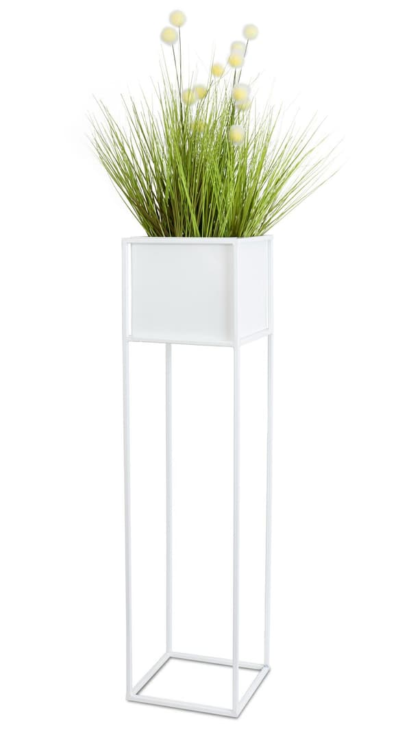 Modern vit blomställning 90 cm
