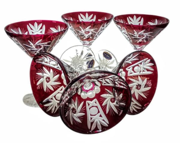 Ruby Crystal Martiniglas 110ml Olive Grinder