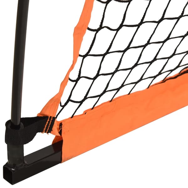vidaXL baseballnet orange og sort 183x182x183 cm