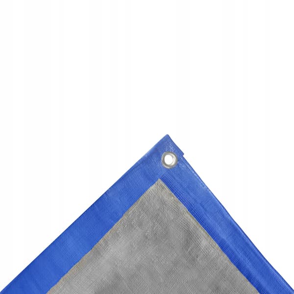 Presenning 140 g/m2 blå-silver 3x4m Vorstahl