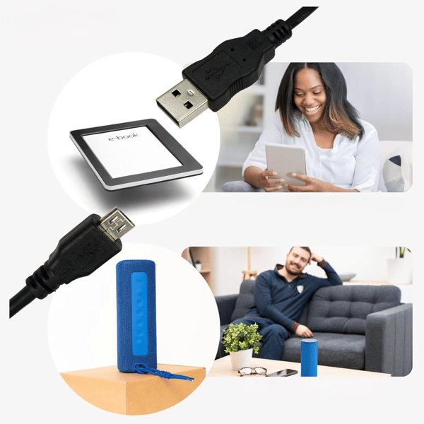 USB-A til Micro-USB-kabel 1,8m USB 2.0 LogiLink 5V/0,5A 2,5W 480Mbps Sort