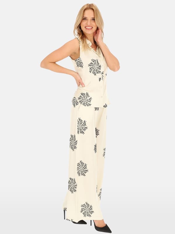 ELEGANT ÄRMLÖS DAMBLUS MED PALJETTER