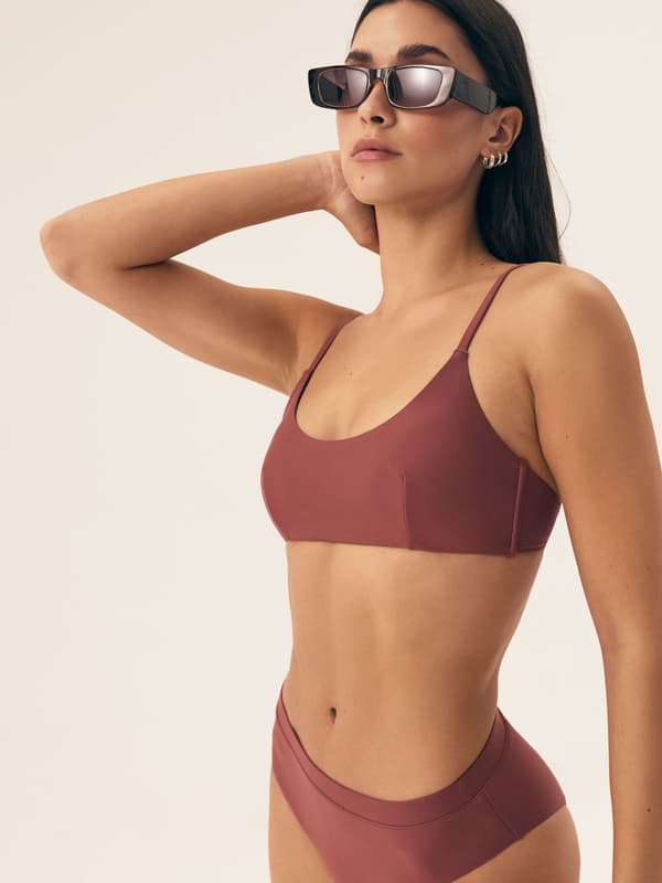 Novia Henderson Bikinitop | Kastanjebrun L