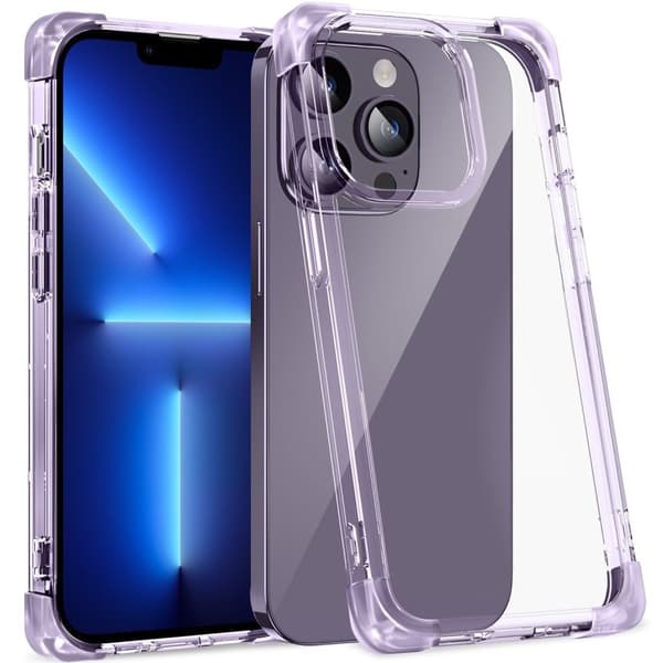 iPhone 13 Pro cover, ERBORD CornerShield, lilla