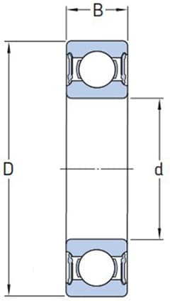 6007 EEC3 SNR kugleleje 35x62x14