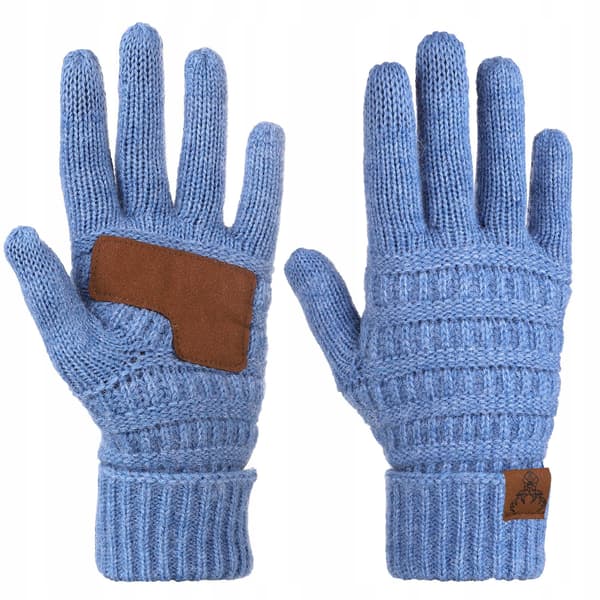 Damvinterhandskar Classic Warm Tjock MORAJ blå