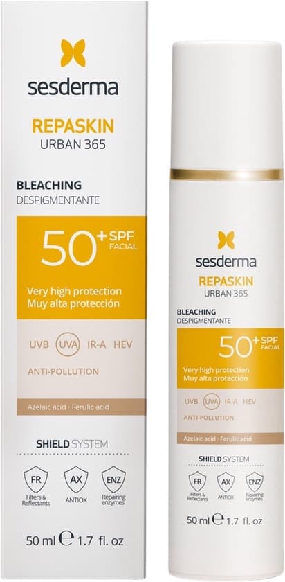 Sesderma Repaskin Urban 365 Blegende Solcreme SPF 50+ 50 ml