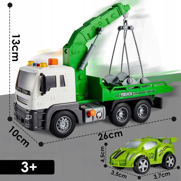 [pack] Bärgningsbil vägassistans med kran och bil Z3404