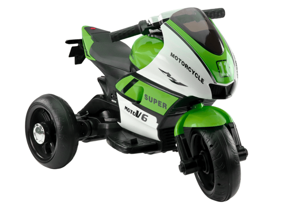 Børnetrecykel HT-5188 LED-lys MP3 grøn