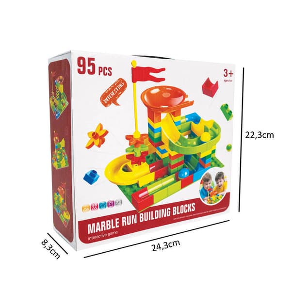 PUSSELKLOSS MED BOLLSPÅR 95 BITAR