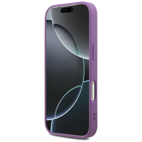 Guess Fixed Glitter Big 4G cover til iPhone 17 Pro lilla