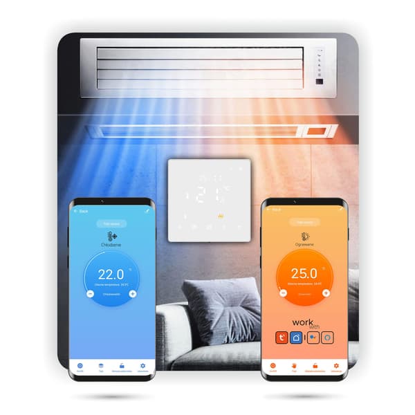 Tuya PRO3 WiFi Rumstermostat Vit
