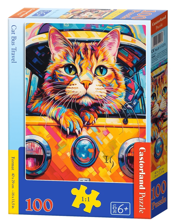 Pussel 100 B-111275 Kattbussresa