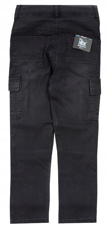 Pojk cargojeans normal passform svart 9 J193N