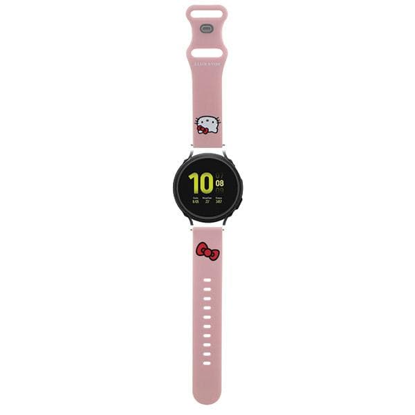 Hello Kitty Silikon Kitty Huvud Universalrem 20mm, Rosa