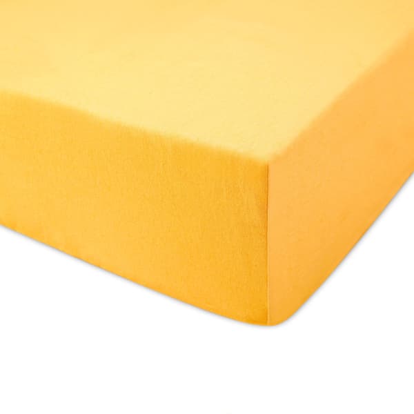 Dra-på-lakan 80x160 elastisk JERSEY 100% BOMULL gul