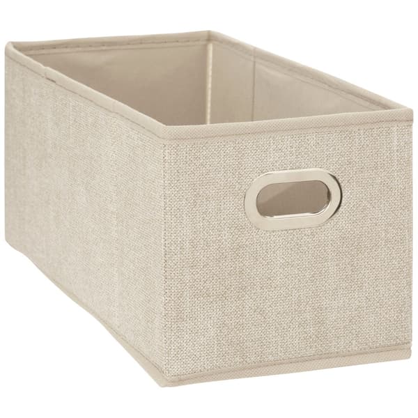 Beige förvaringslåda 31 x 15 cm