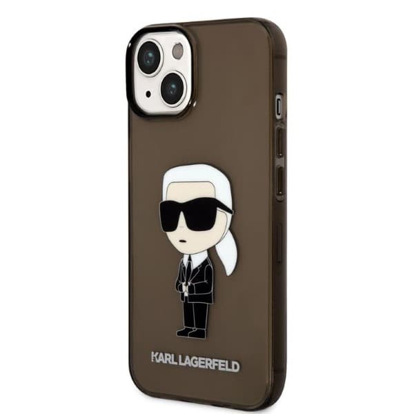 Karl Lagerfeld Ikonik Karl Lagerfeld-etui til iPhone 14 Plus, sort