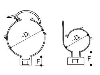 PP-HT rørholder dn75-110 universal sanitær, til internt spildevand