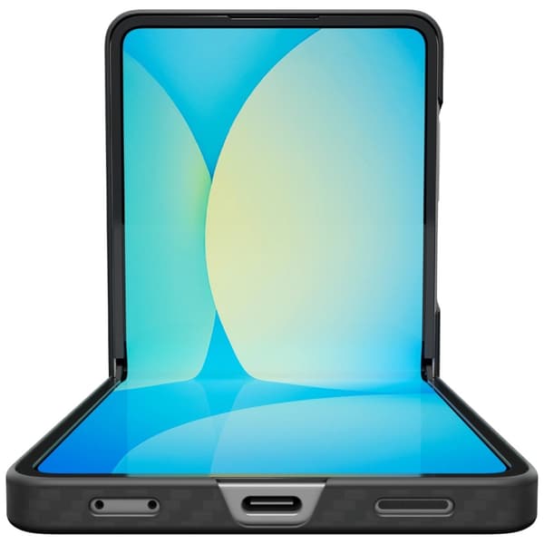 Spigen AirSkin Aramid-cover til Galaxy Z Flip7, sort