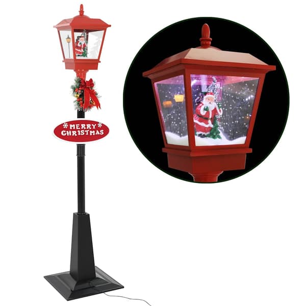 vidaXL julelanterne med julemanden, 180 cm, LED