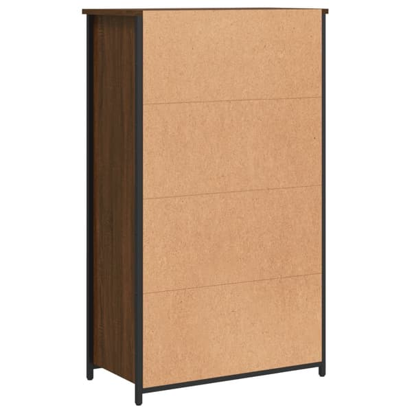 vidaXL skab brunt egetræ 62x32x103,5 cm træbaseret materiale