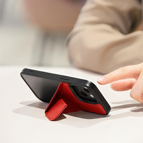 UNIQ Transforma MagSafe Stand-cover til iPhone 13, rød