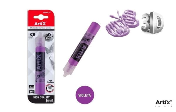 3D strukturmaling lilla 30ml