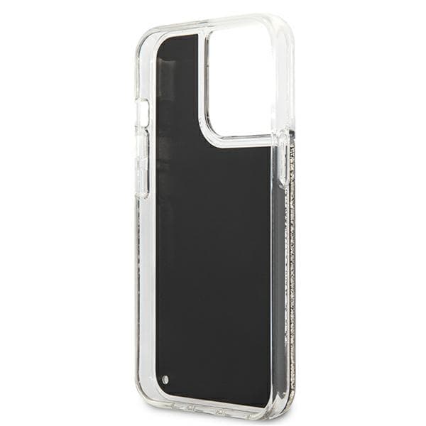 Karl Lagerfeld Liquid Glitter Gatsby-cover til iPhone 13 Pro Max, sort