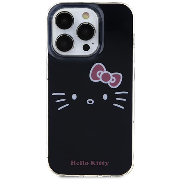 Hello Kitty IML Kitty Face-skal till iPhone 14 Pro, svart