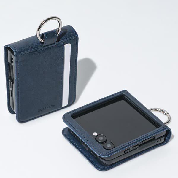 Mercury Basic Diary-skal till Samsung Galaxy Z Flip7 Marinblått