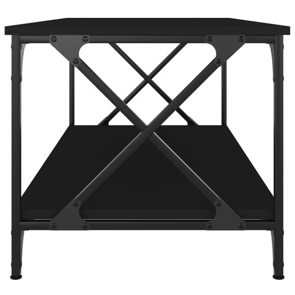 vidaXL sofabord, sort 100x50x45 cm, træbaseret materiale