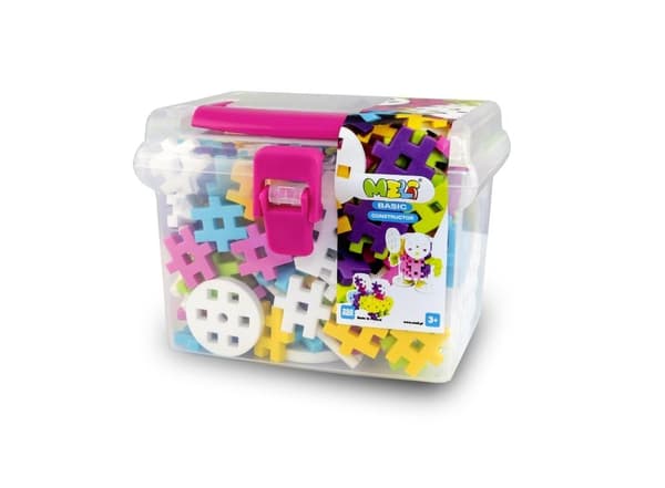 Meli Basic Constructor Pink Rejseæske 250 klodser