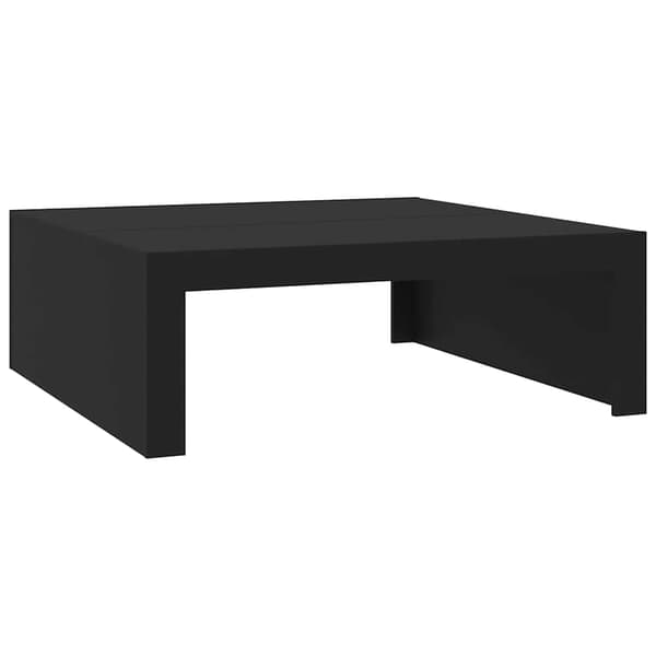 vidaXL sofabord, sort, 100x100x35 cm, træbaseret materiale