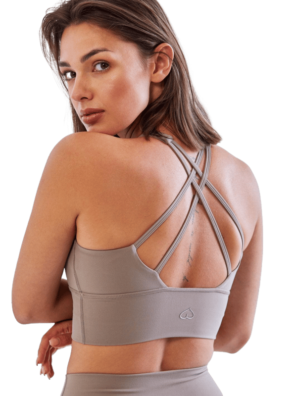 Beige Sport-BH - Morning Dew L