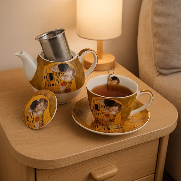 Kopp med kanna och infuser