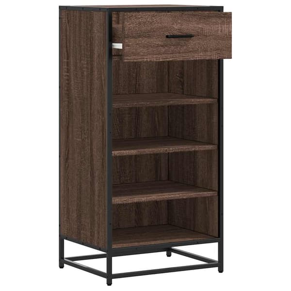 vidaXL skoskab brunt egetræ 48x38x97,5 cm