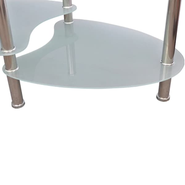 vidaXL Soffbord med exklusiv design, vit