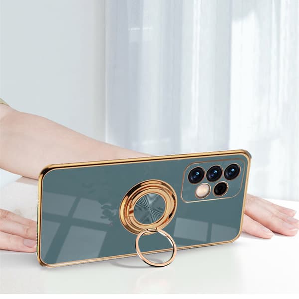 Etui til Samsung Galaxy A13 4G, Electro Ring, grå