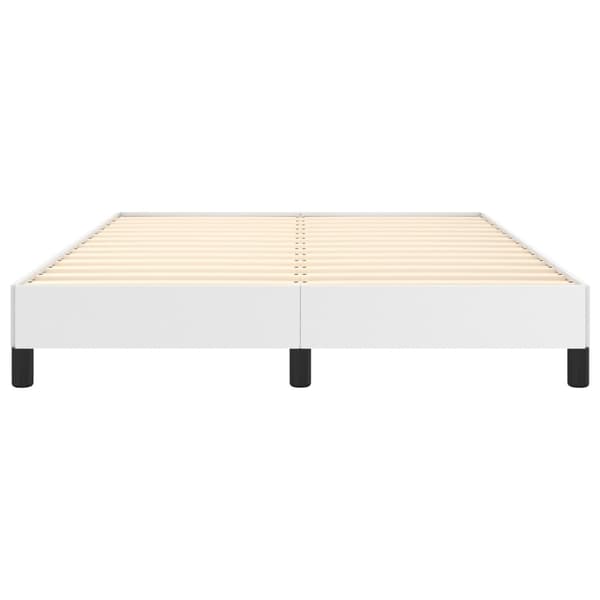 vidaXL Sängram vit 140x190 cm konstläder