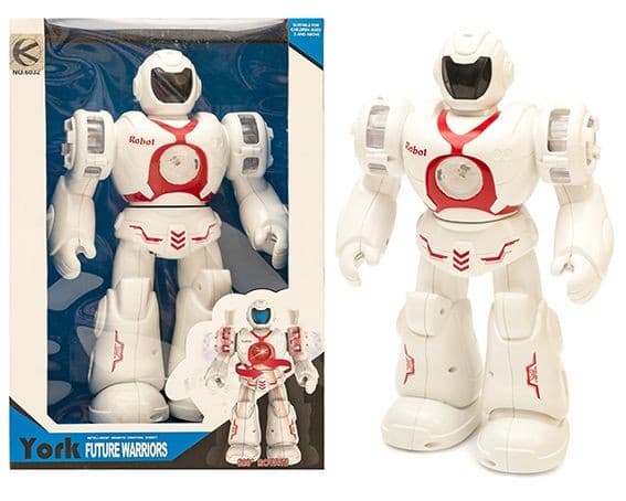 Interaktiv robot med lyd-, bevægelses- og lysfunktioner