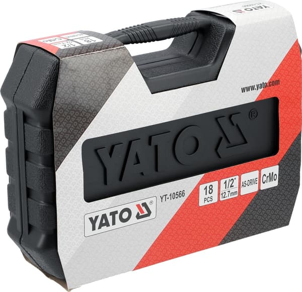 YATO 1/2" iskuhylsysarja 18-osainen (YT-10566)