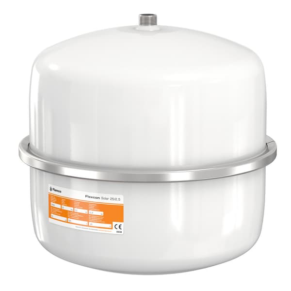 Ekspansionsbeholder flexcon solar-25, 25L, 2,5/8 bar / 110 grader, p