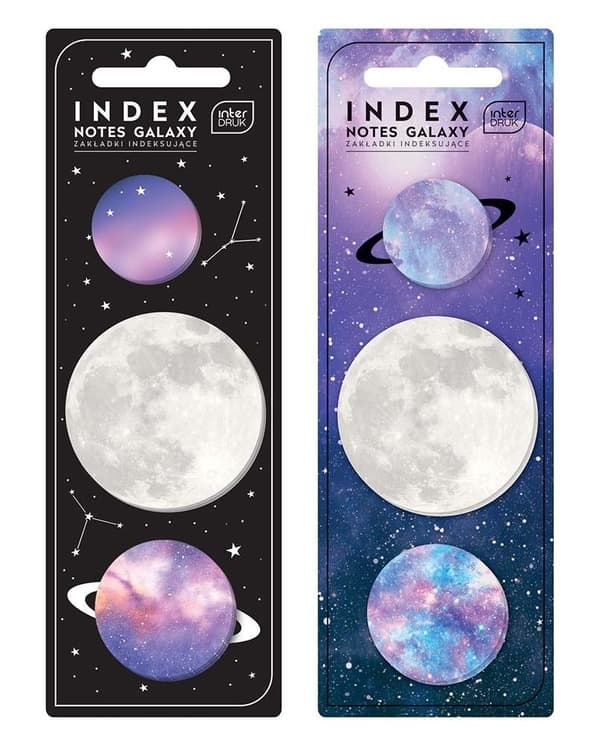 Galaxy indeksfaner 75 stk. mix