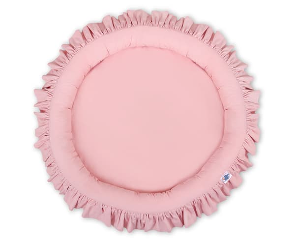 Rede med flæse - støvet pink