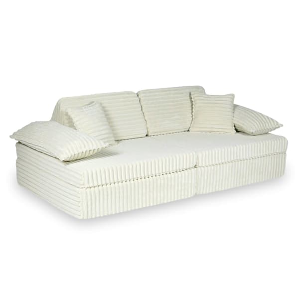 Montessori Premium Waffle Beige Leksoffa