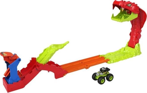 Hot Wheels Monster Trucks Mega Jump Snake Knockout