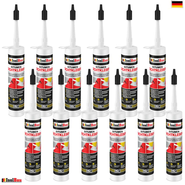 IsolBau Bitumiliima ja -tiiviste 12 x 300ml