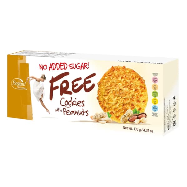 Sokerittomat pähkinäkeksit 135g