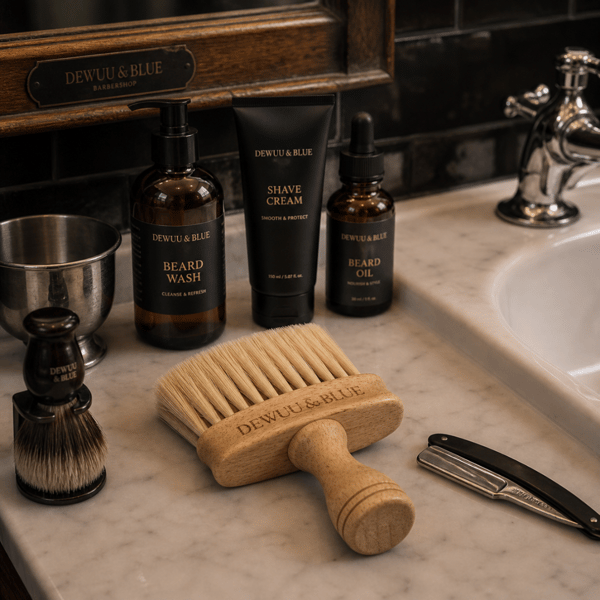 Trähårborste, frisörborste, barberborste